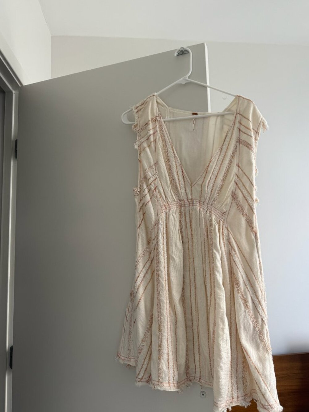 FREE PEOPLE Tunic Embroidered Mini Dress